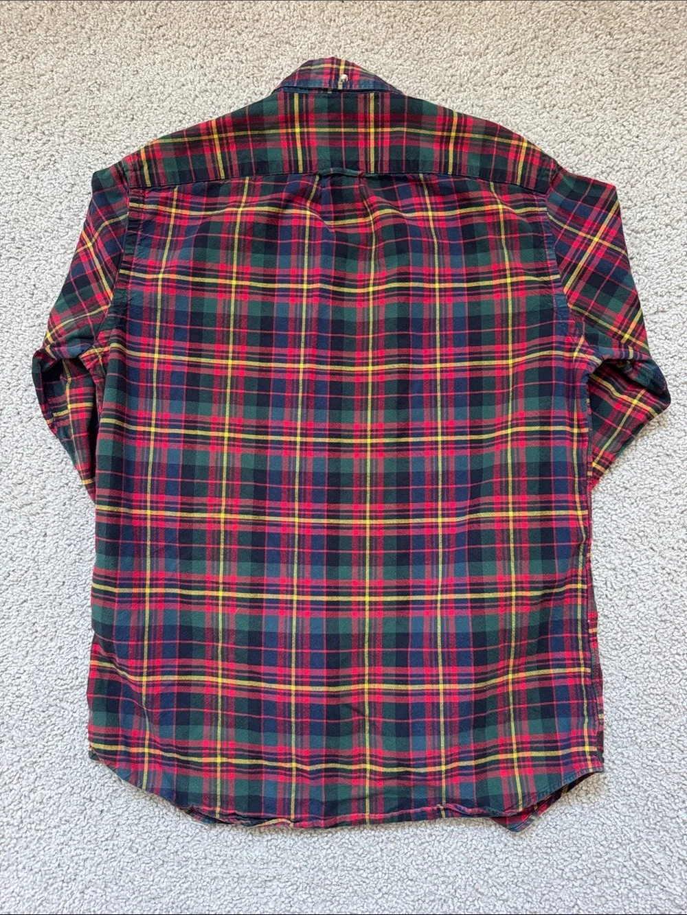 J. Crew Plaid Button-Down Slim Fit Shirt in Red, Green & Yellow
